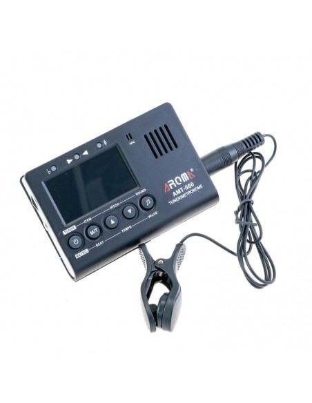Aroma METRONOMO/AFINADOR Y GENERADOR DE TONO AMT-560 EN NEGRO