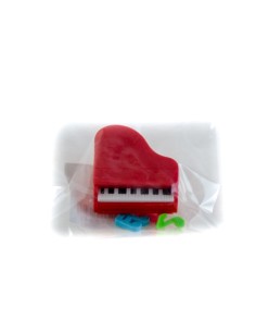 Valles GOMA PIANO DE COLA ROJO X 10 UNIDADES