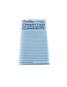 Valles RECAMBIOS BLOC DE NOTAS "CHOPIN LIST"