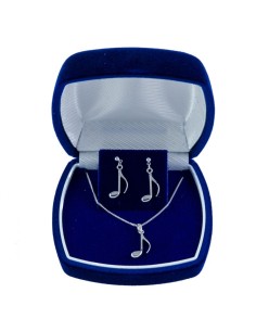 Valles COLLAR Y PENDIENTES PLATA DE LEY CORCHEA