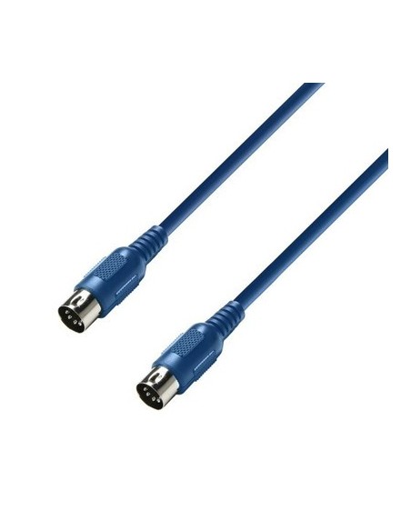 Adam Hall K3MIDI0600 BLUE CABLE MIDI