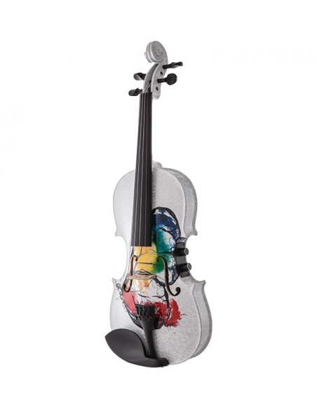 Kinglos YSDS-N302 4/4 Violin Electrificado Decorado