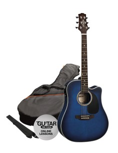 Ashton SPD25CEQTBB PACK GUITARRA ELECTROACUSTICA...
