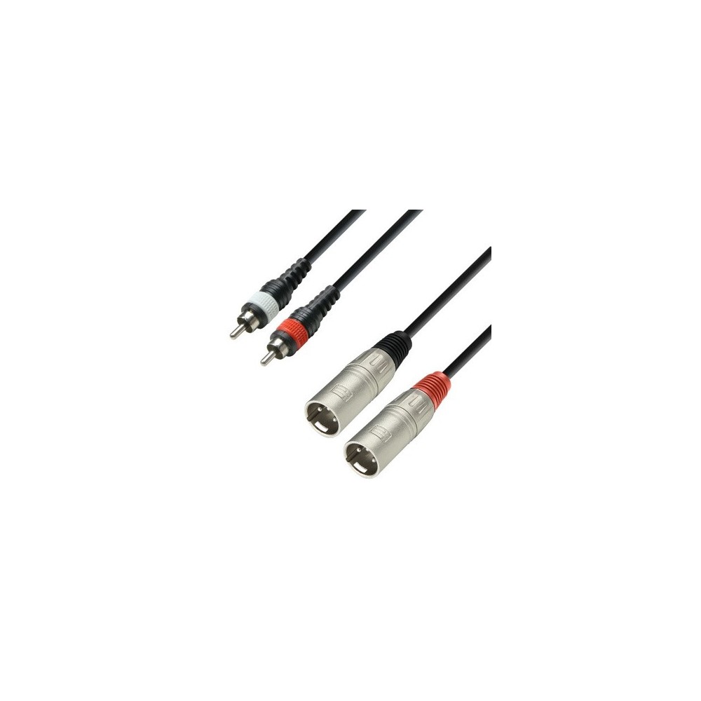 Adam Hall K3TMC0300 2 XLRM A 2 RCA
