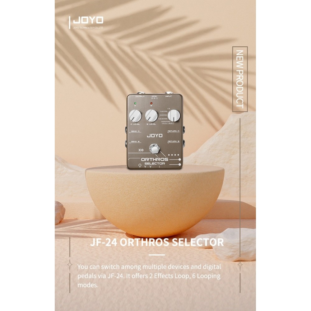 Joyo JF-24 PEDAL ENRUTADOR Y SELECTOR DE LINEA...