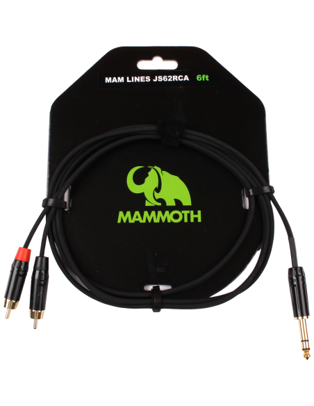 Mammoth MAM-LINES-JS62RCA- CABLE DOS RCA A JACK STEREO