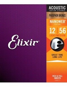 Elixir 16077 NANOWEB 12-56 ACUSTICA