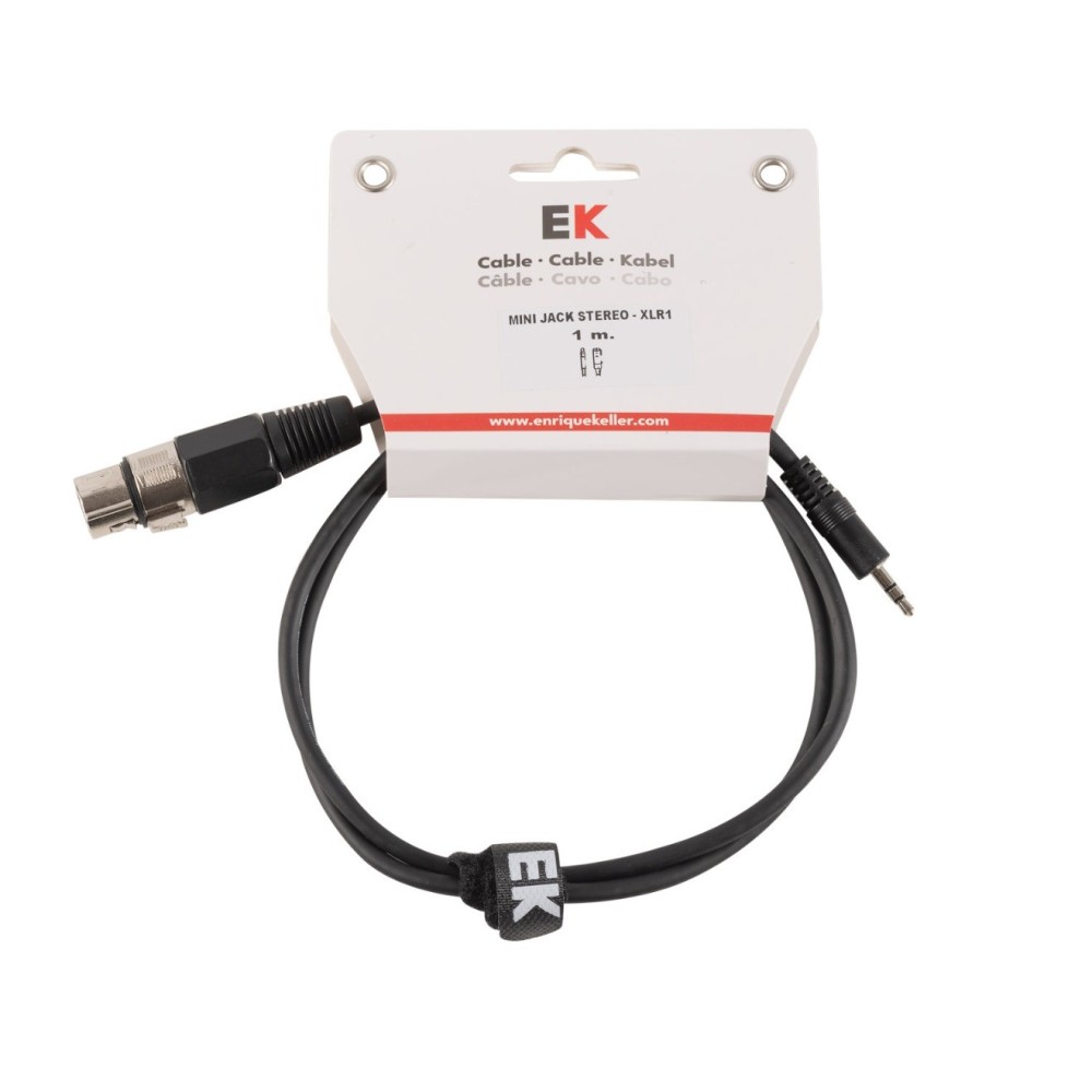 EK Audio MJSX MINI JACK STEREO-XLR HEMBRA 1M