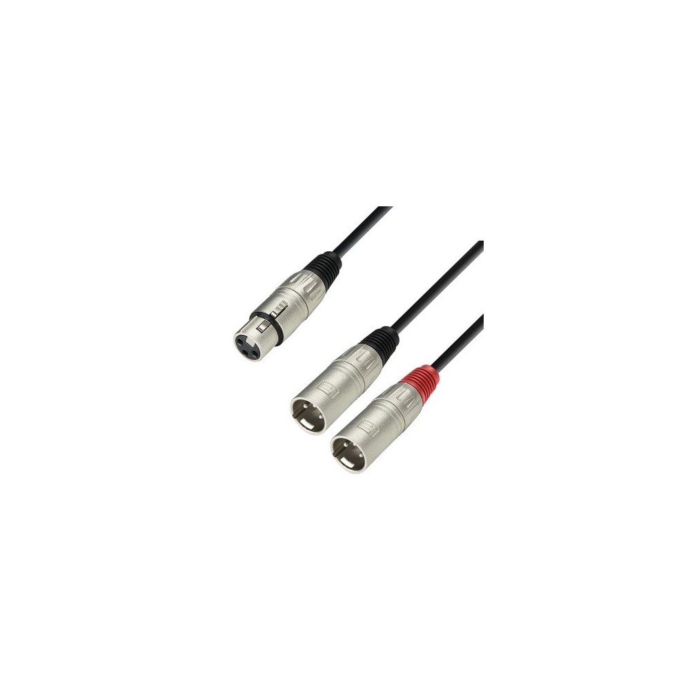 Adam Hall K3YFMM0100 2-XLR MACHO-XLR HEMBRA 1MT