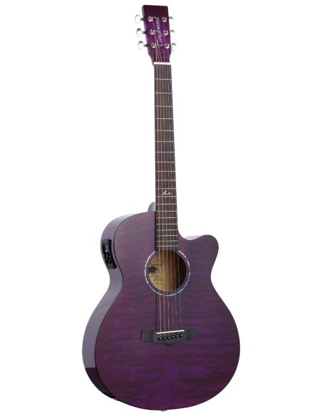 Tanglewood TA4CEPU ACÚSTICA SUPER FOLK AZURE PÚRPURA