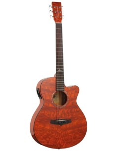 Tanglewood TA4CEHN GUITARRA ACUSTICA AZURE SUPER FOLK AMBAR