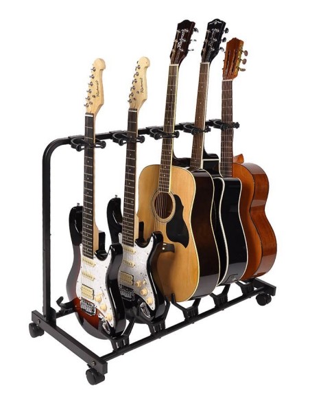 Boston SOPORTE 5 GUITARRAS NEGRO