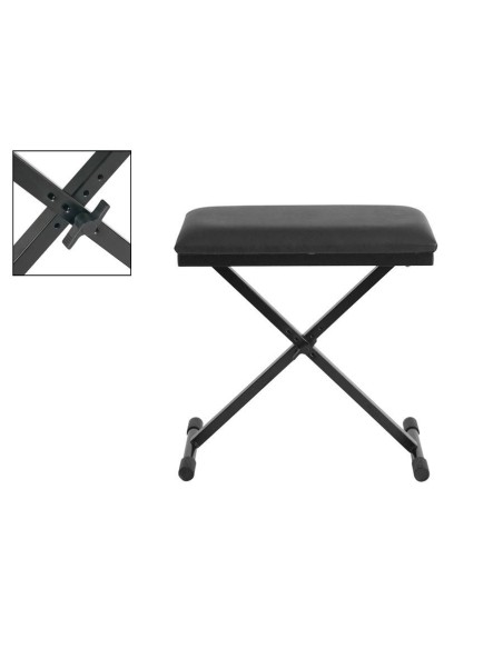 Boston BANQUETA TECLADO NEGRA 53X29CM