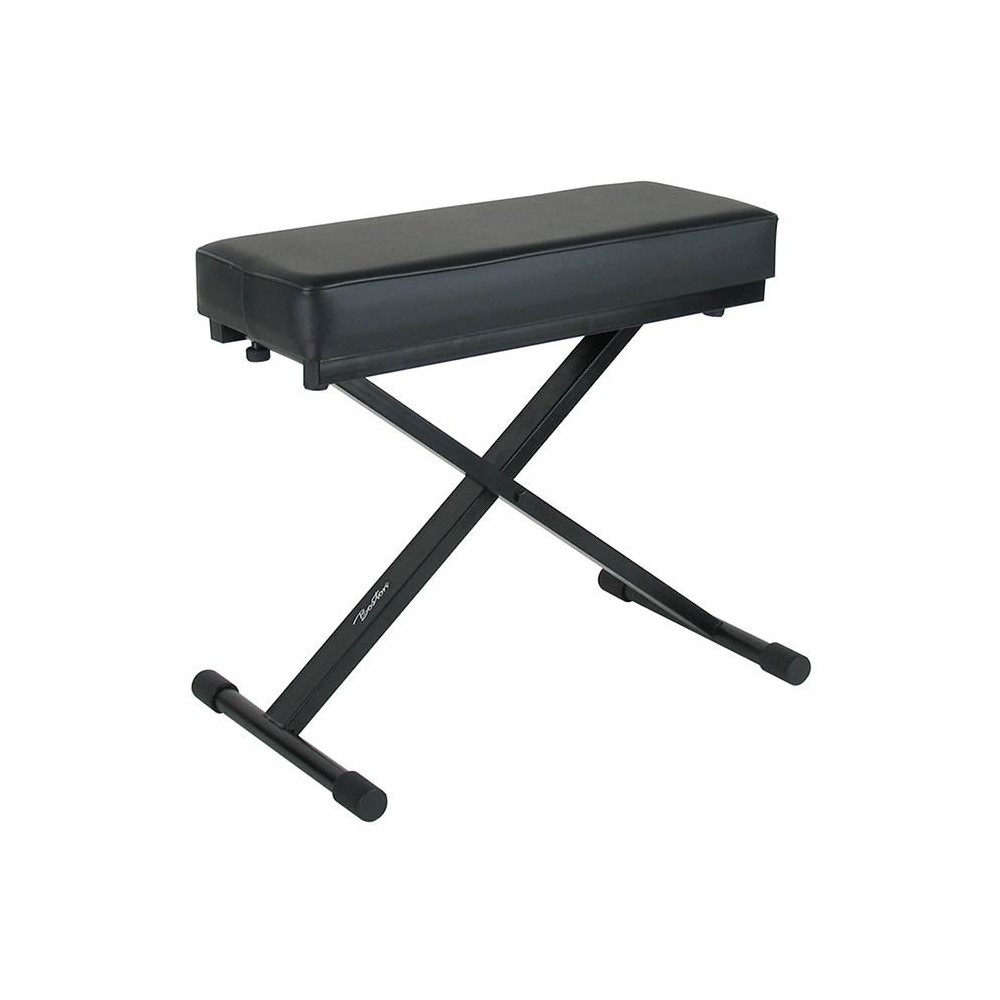 Boston BANQUETA TECLADO CUERO NEGRO 53X24 CM