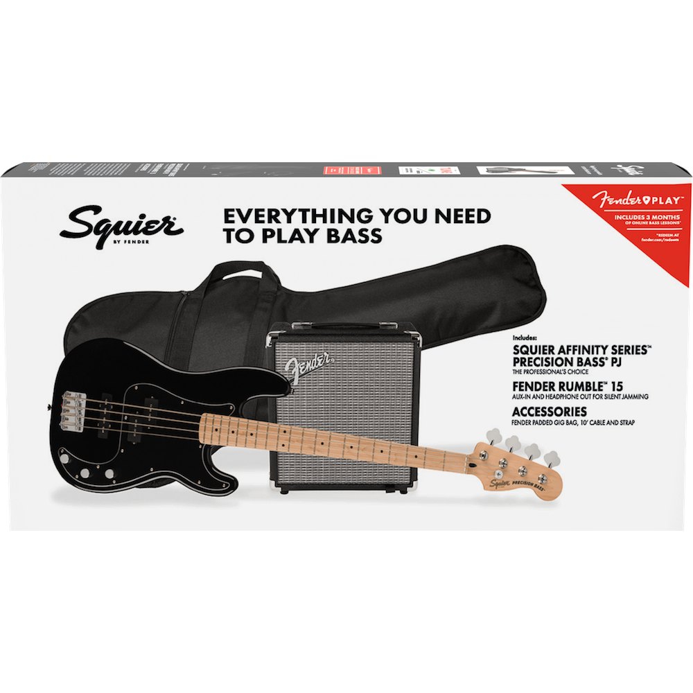 Squier AFFINITY PRECISSION BASS PJ MN BLACK...