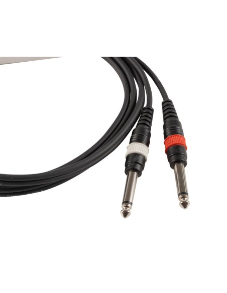 EK Audio Y00815M JACK ST. A 2 JACK MONO 1.5MT