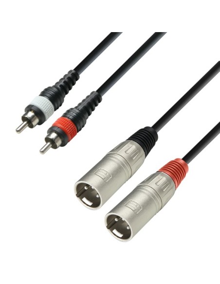 Adam Hall K3TMC0600 2 XLRM A 2 RCA 6MT