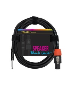 Boston CABLE ALTAVOZ JACK-TWIST NEGRO 2x1.5mm 2M