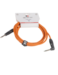 EK Audio CABLE PARA GUITARRA JACK RECTO-ACODADO 6M NARANJA