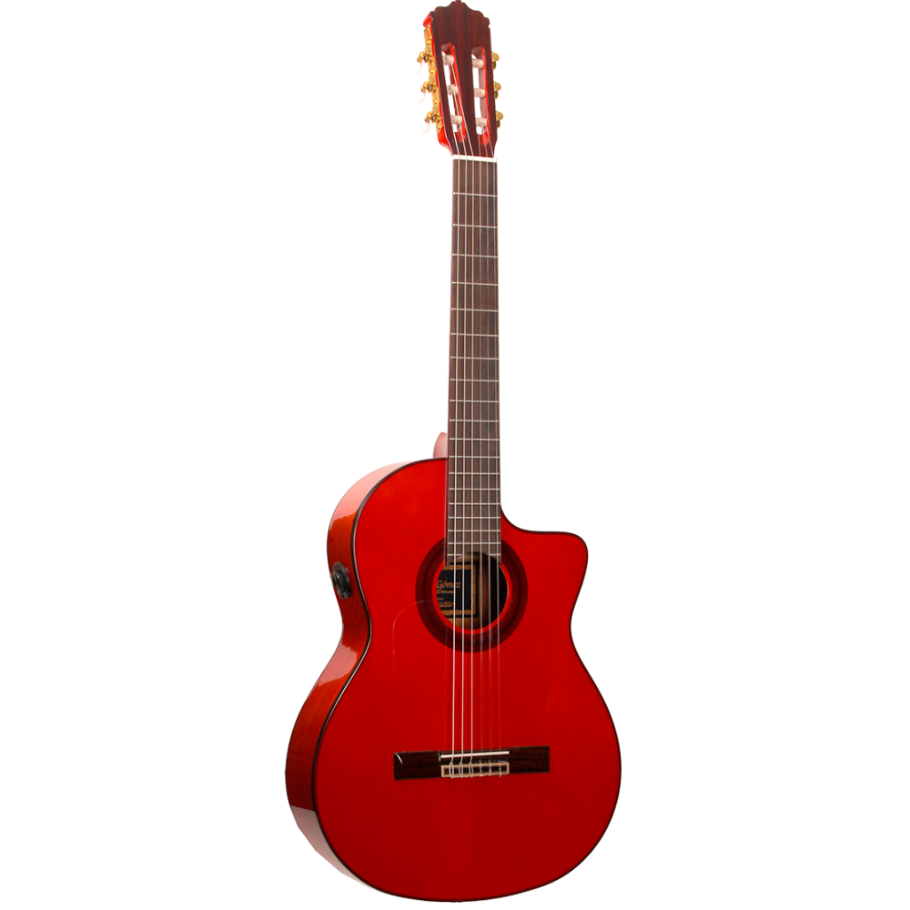Jose Gomez F80-CEQ-ROJA GUITARRA FLAMENCA...