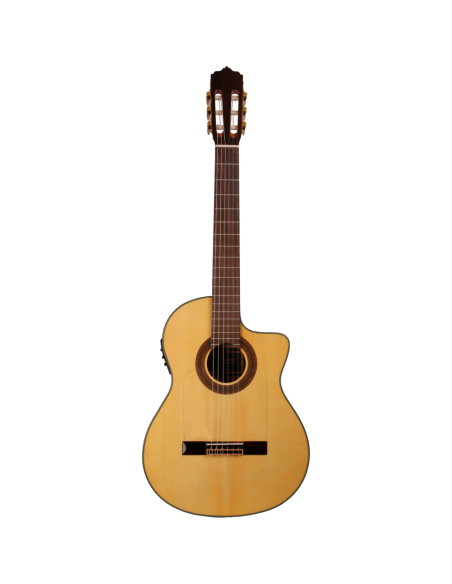 Jose Gomez F80NAC-CEQ GUITARRA FLAMENCA AMPLIFICADA CUTAWAY ESTRECHA
