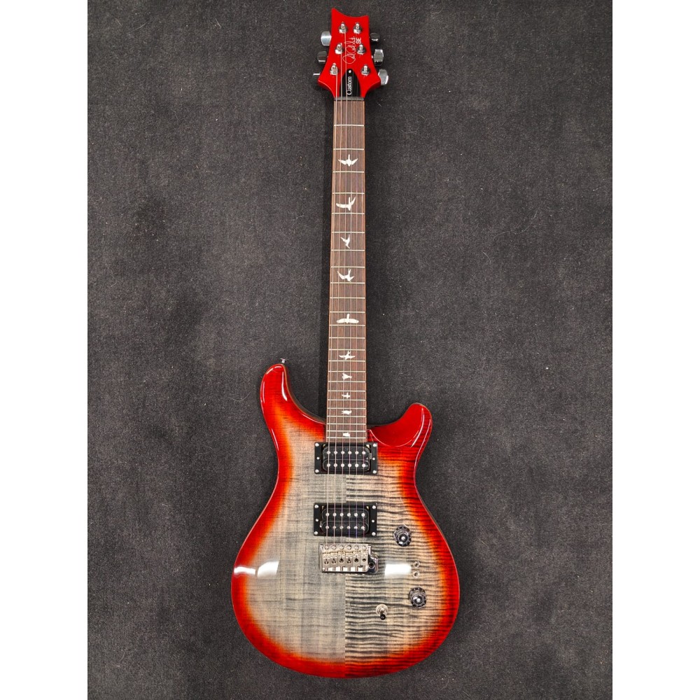 PRS SE CUSTOM 24-08 CHARCOAL CHERRY BURST 2025