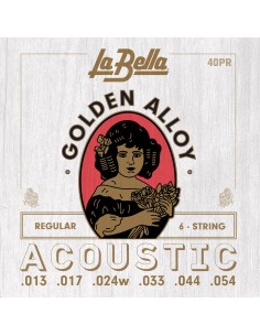 La Bella 40PR JUEGO DE CUERDAS PARA GUITARRA ACUSTICA...