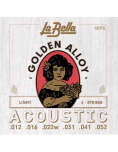La Bella 40PS JUEGO DE CUERDAS PARA GUITARRA ACUSTICA...
