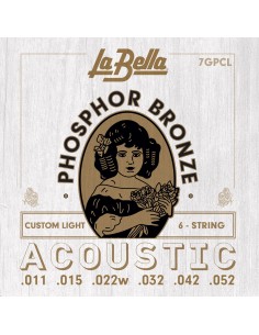La Bella 7GPCL JUEGO DE CUERDAS PARA GUITARRA ACUSTICA...