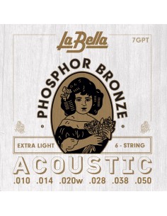 La Bella 7GPT JUEGO DE CUERDAS PARA GUITARRA ACUSTICA...