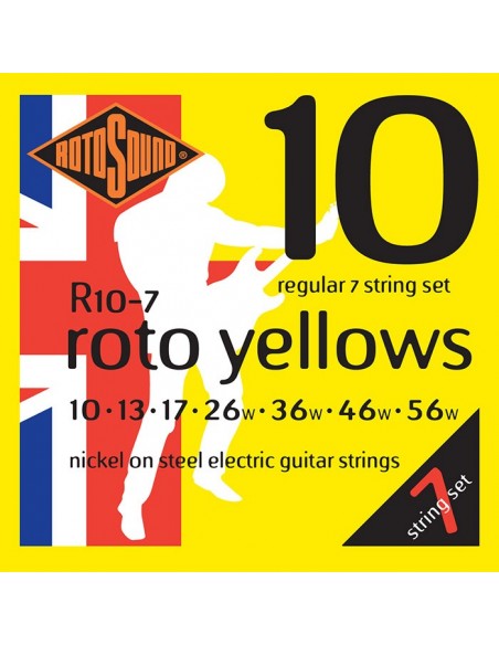 Rotosound R107 JUEGO DE 7 CUERDAS PARA GUITARRA ELECTRICA 10-56