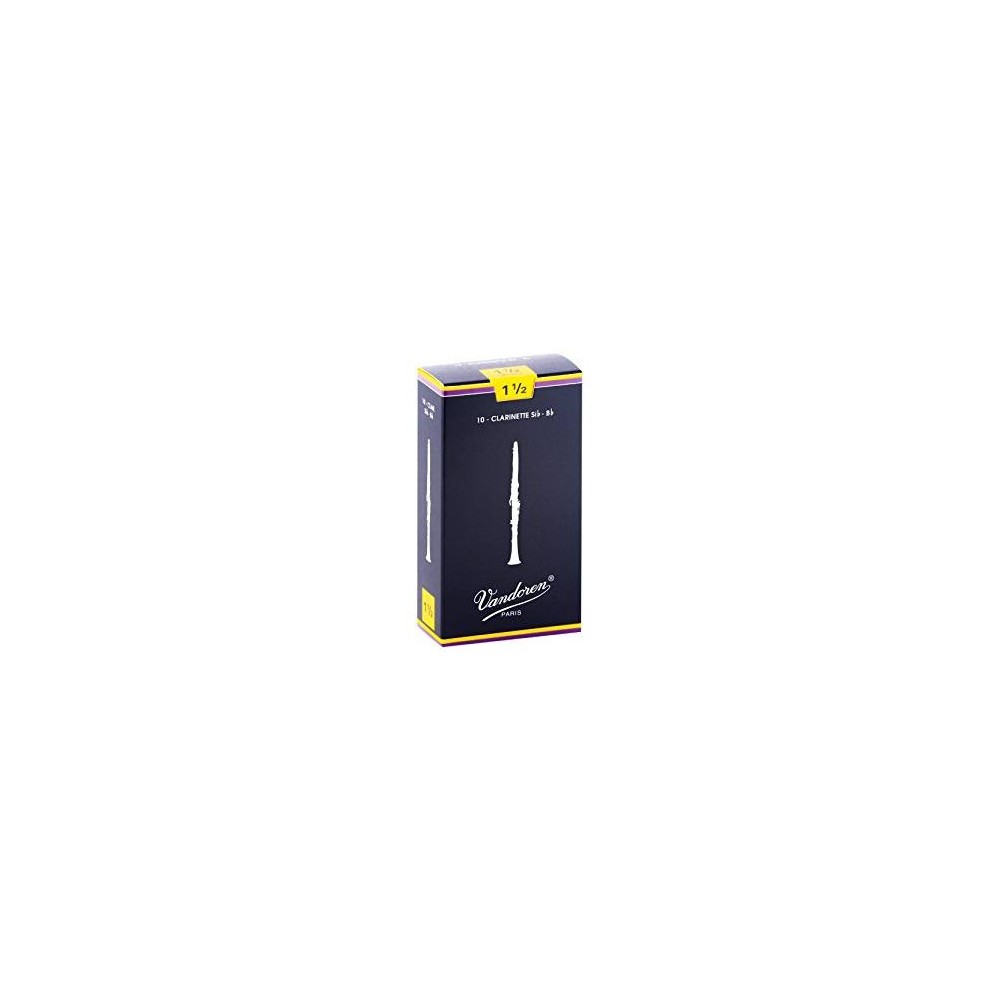 Vandoren CAÑA CLARINETE TRADICIONAL 1½ CAJA AZUL