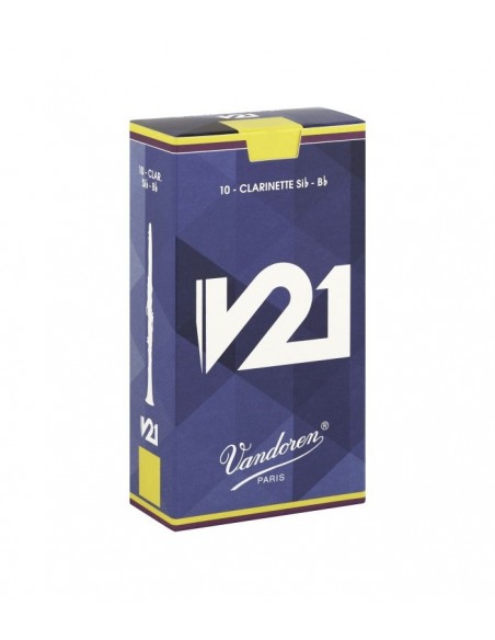 Vandoren CAÑA CLARINETE V-21 2½ CAJA AZUL CLARO