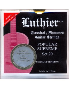 Luthier JUEGO CUERDAS 20 SUPER CARBON GUITARRA CLASICA...